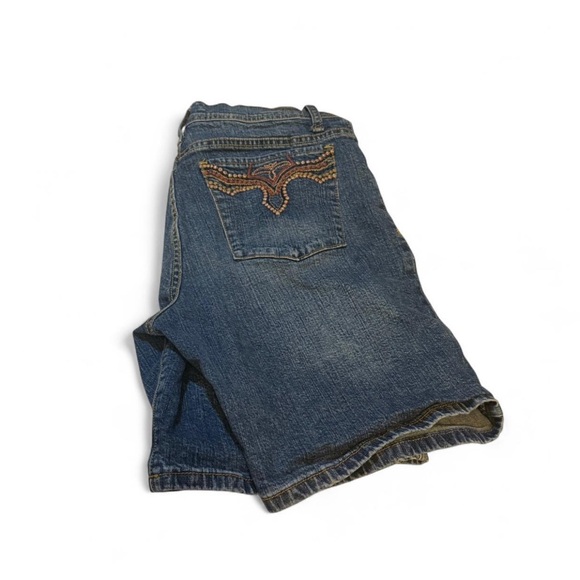 texas jeans Denim - Texas Jeans Y2K Embroidered Blue Denim Jeans